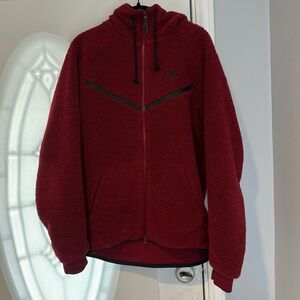 Red Fleece Nike Zip-Up, Size M, Men’s Size
